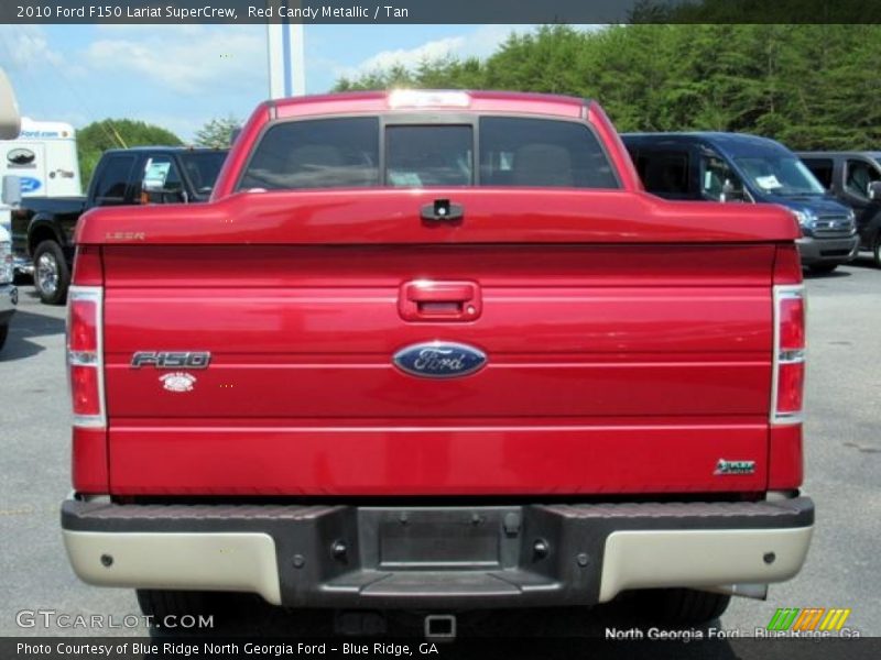 Red Candy Metallic / Tan 2010 Ford F150 Lariat SuperCrew
