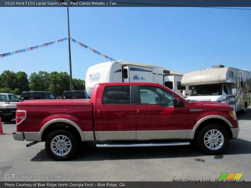 Red Candy Metallic / Tan 2010 Ford F150 Lariat SuperCrew