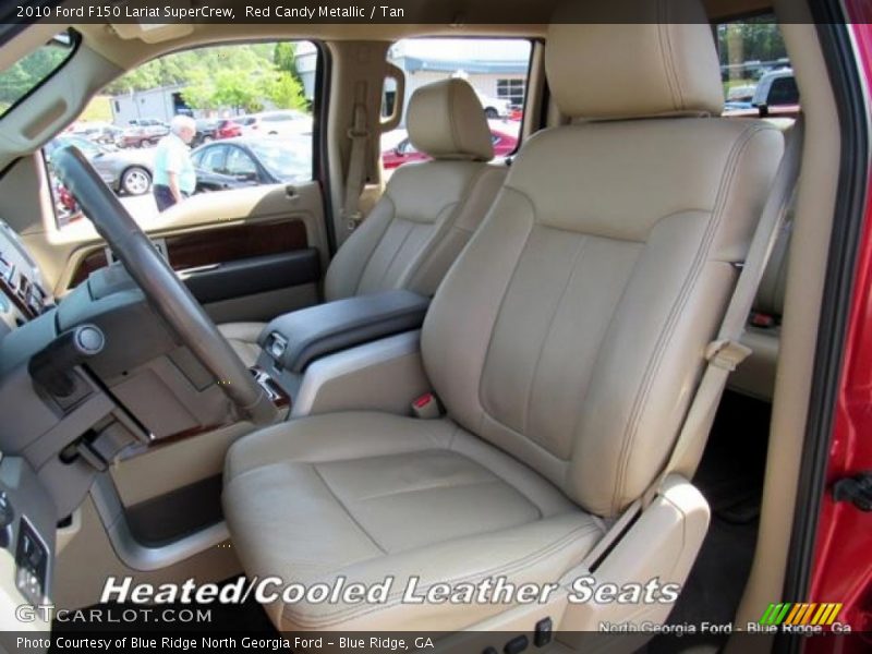 Red Candy Metallic / Tan 2010 Ford F150 Lariat SuperCrew