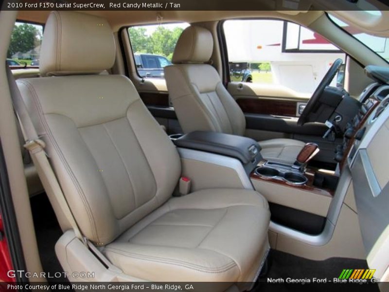 Red Candy Metallic / Tan 2010 Ford F150 Lariat SuperCrew