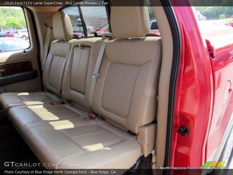 Red Candy Metallic / Tan 2010 Ford F150 Lariat SuperCrew