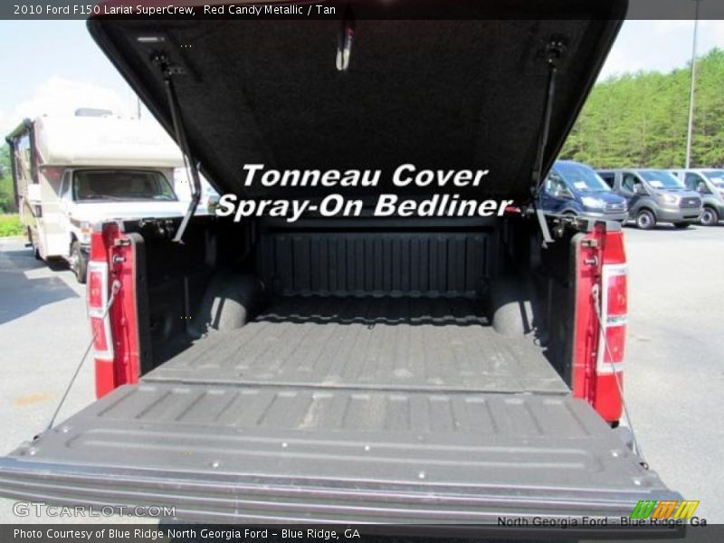 Red Candy Metallic / Tan 2010 Ford F150 Lariat SuperCrew