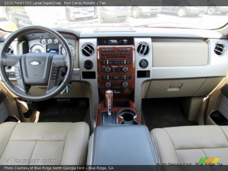 Red Candy Metallic / Tan 2010 Ford F150 Lariat SuperCrew