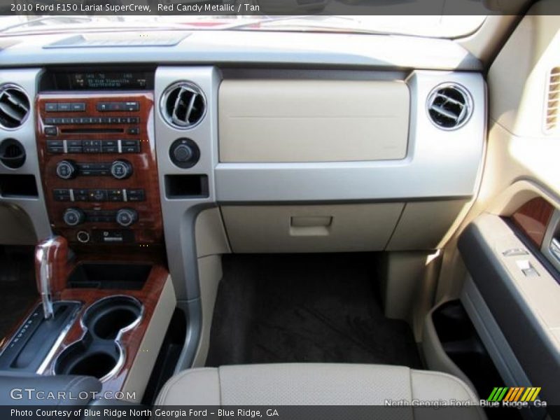 Red Candy Metallic / Tan 2010 Ford F150 Lariat SuperCrew
