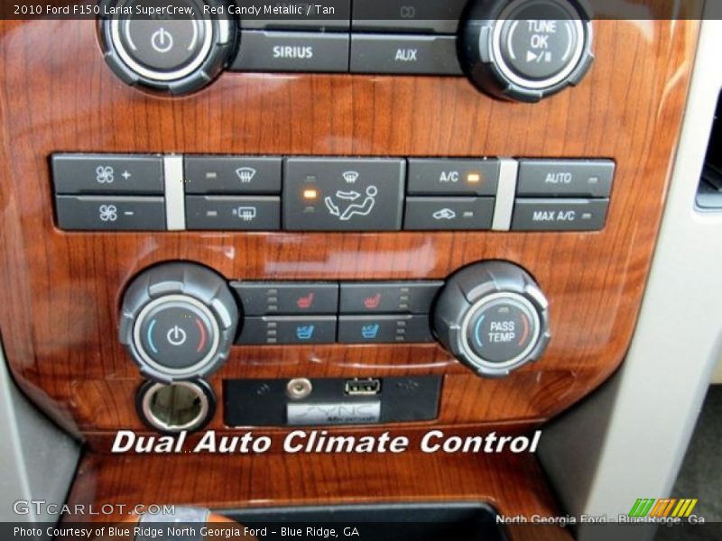 Red Candy Metallic / Tan 2010 Ford F150 Lariat SuperCrew