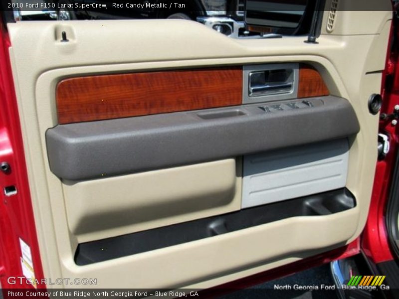 Red Candy Metallic / Tan 2010 Ford F150 Lariat SuperCrew