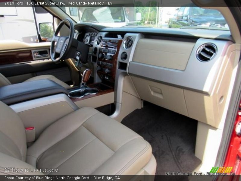 Red Candy Metallic / Tan 2010 Ford F150 Lariat SuperCrew