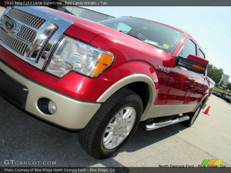 Red Candy Metallic / Tan 2010 Ford F150 Lariat SuperCrew