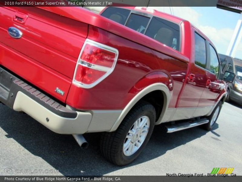 Red Candy Metallic / Tan 2010 Ford F150 Lariat SuperCrew
