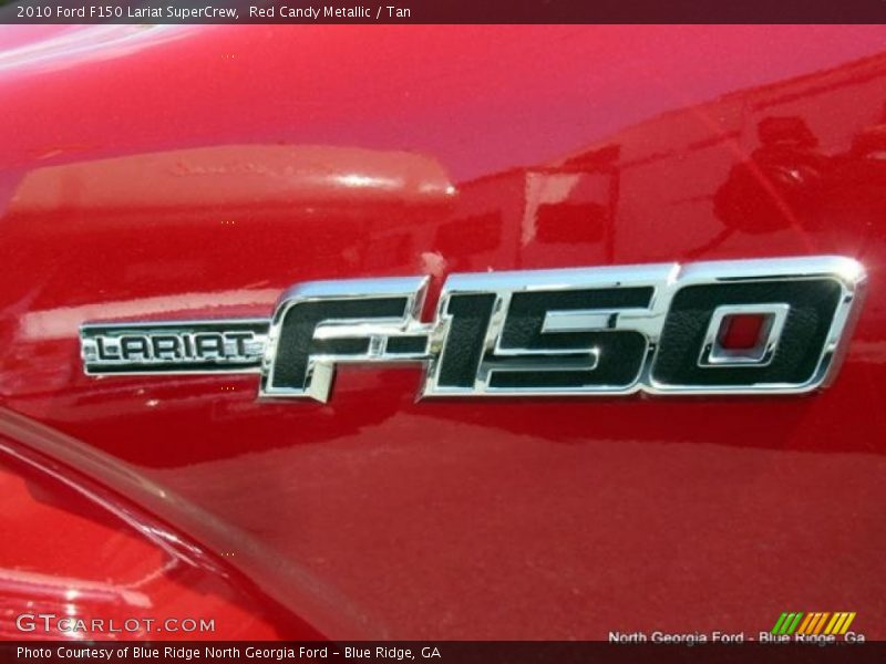 Red Candy Metallic / Tan 2010 Ford F150 Lariat SuperCrew