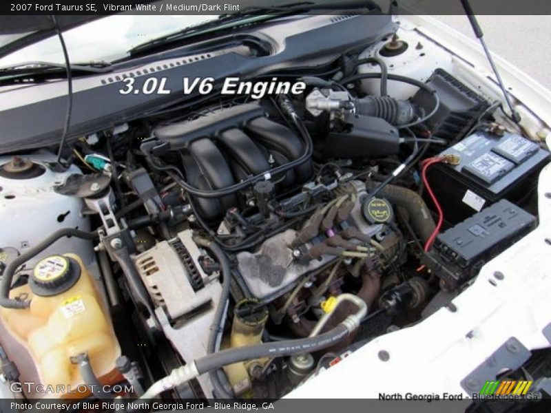Vibrant White / Medium/Dark Flint 2007 Ford Taurus SE