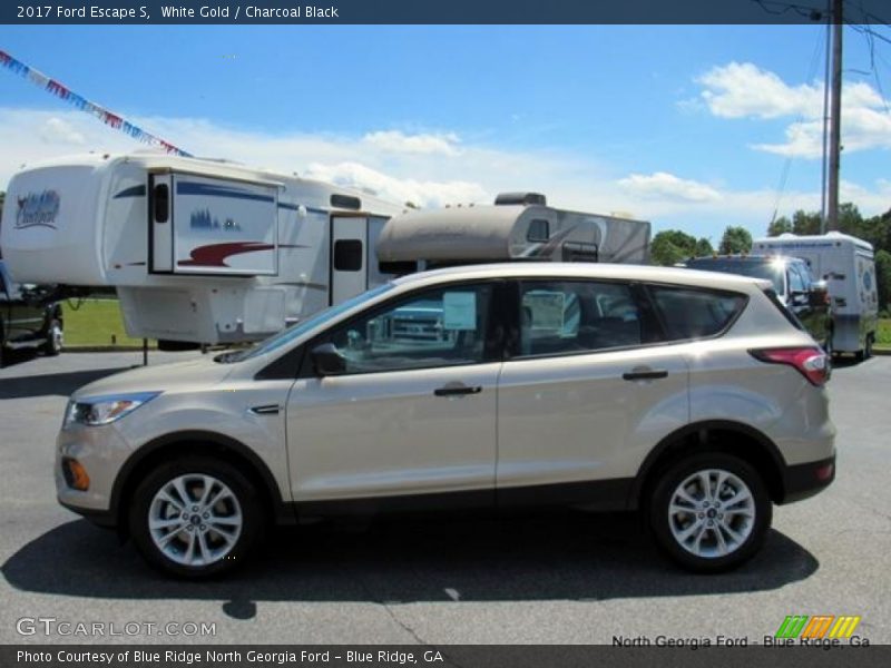 White Gold / Charcoal Black 2017 Ford Escape S