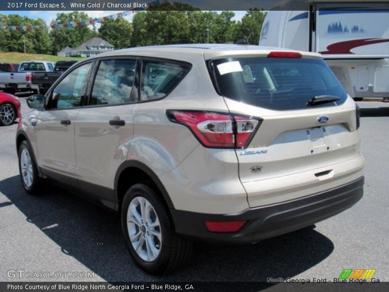 White Gold / Charcoal Black 2017 Ford Escape S