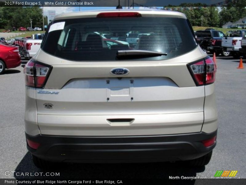 White Gold / Charcoal Black 2017 Ford Escape S