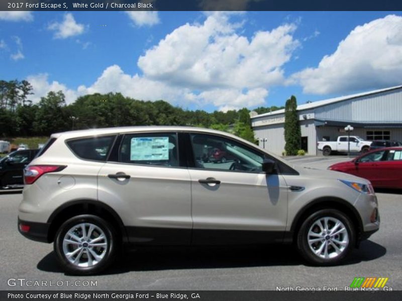 White Gold / Charcoal Black 2017 Ford Escape S