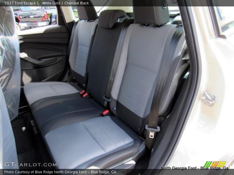 White Gold / Charcoal Black 2017 Ford Escape S