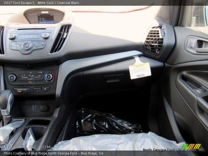 White Gold / Charcoal Black 2017 Ford Escape S
