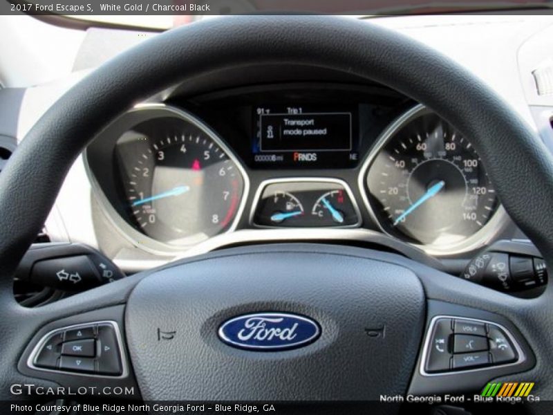 White Gold / Charcoal Black 2017 Ford Escape S