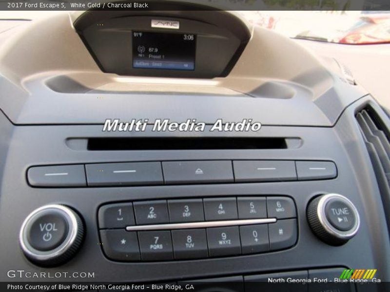 White Gold / Charcoal Black 2017 Ford Escape S