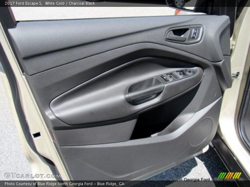 White Gold / Charcoal Black 2017 Ford Escape S