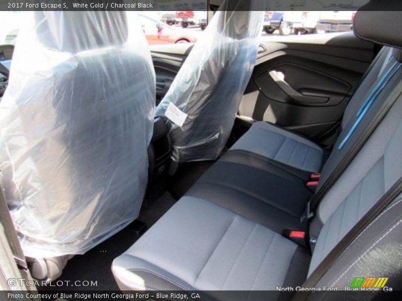 White Gold / Charcoal Black 2017 Ford Escape S