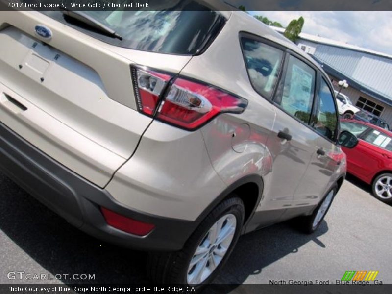 White Gold / Charcoal Black 2017 Ford Escape S
