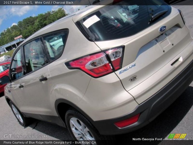 White Gold / Charcoal Black 2017 Ford Escape S