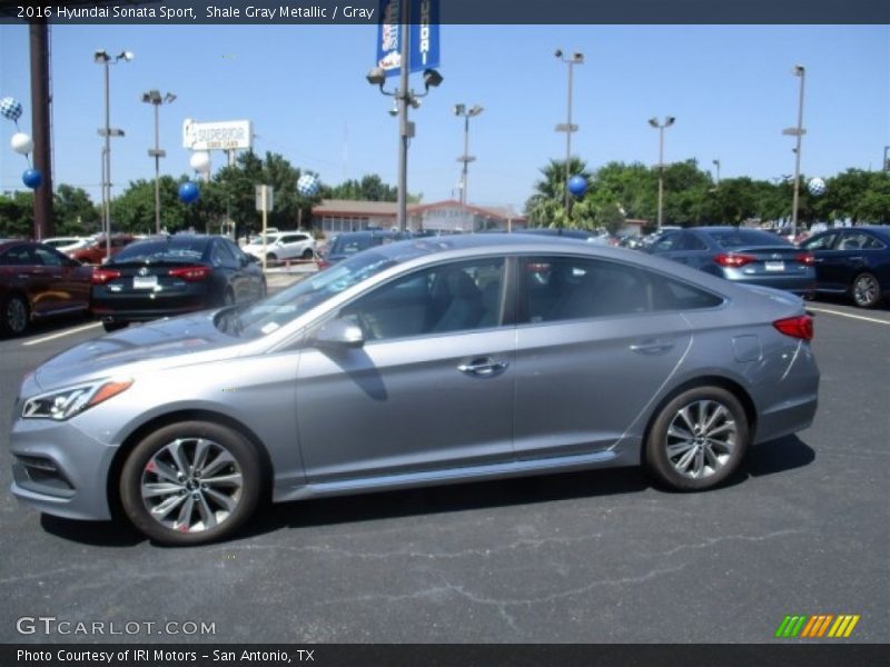 Shale Gray Metallic / Gray 2016 Hyundai Sonata Sport