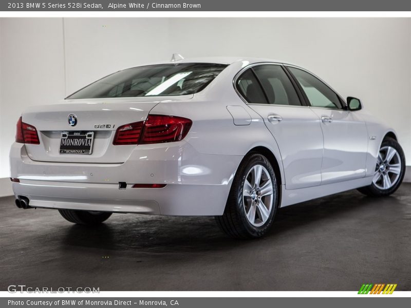 Alpine White / Cinnamon Brown 2013 BMW 5 Series 528i Sedan