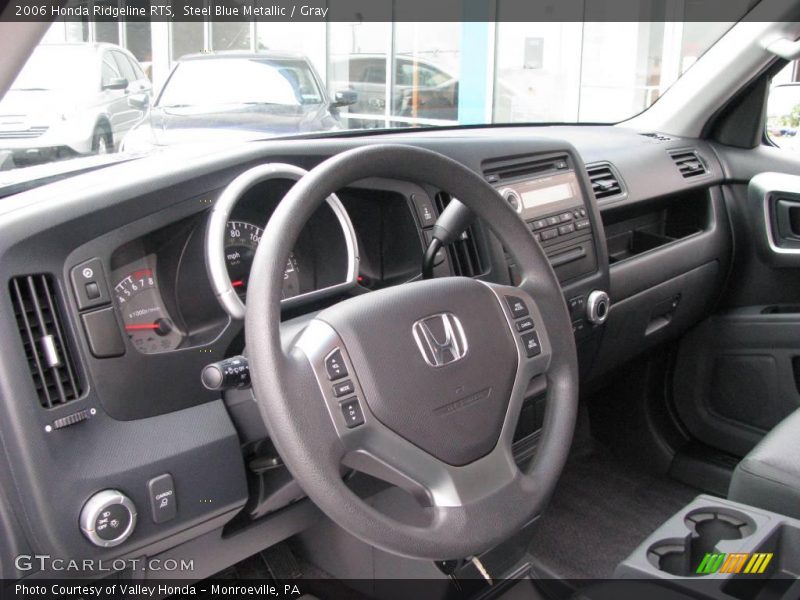 Steel Blue Metallic / Gray 2006 Honda Ridgeline RTS