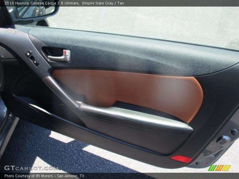 Empire State Gray / Tan 2016 Hyundai Genesis Coupe 3.8 Ultimate