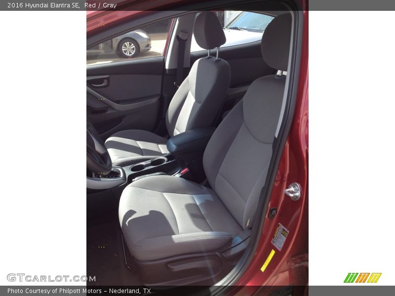 Red / Gray 2016 Hyundai Elantra SE