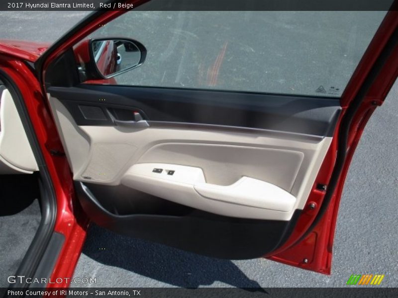 Red / Beige 2017 Hyundai Elantra Limited