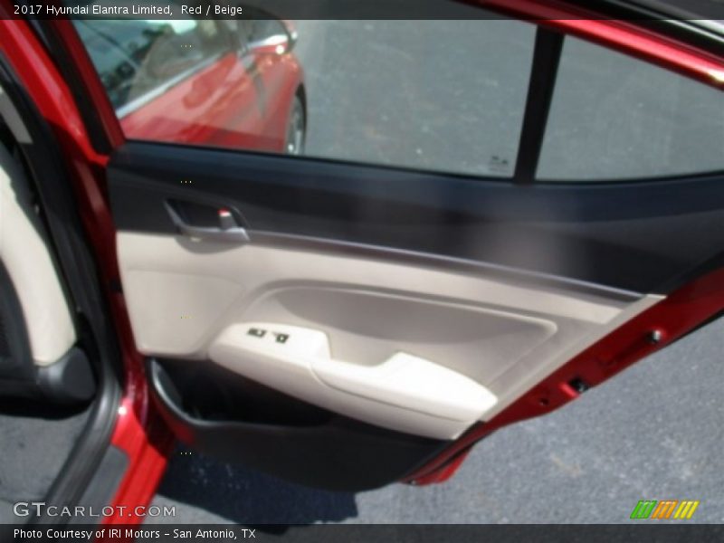 Red / Beige 2017 Hyundai Elantra Limited
