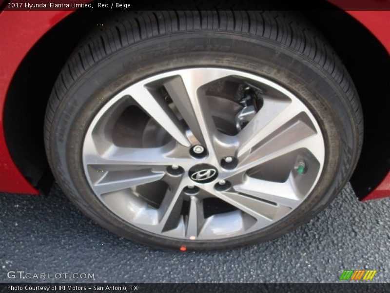 Red / Beige 2017 Hyundai Elantra Limited