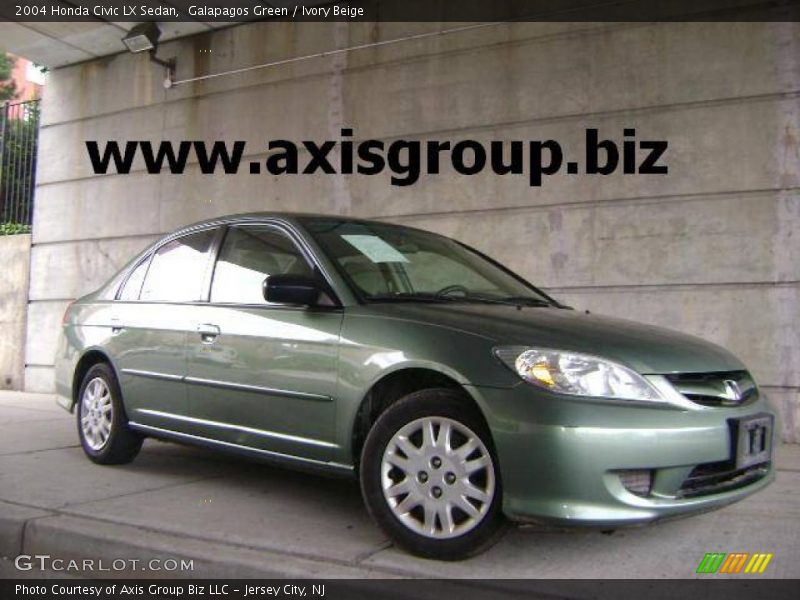 Galapagos Green / Ivory Beige 2004 Honda Civic LX Sedan