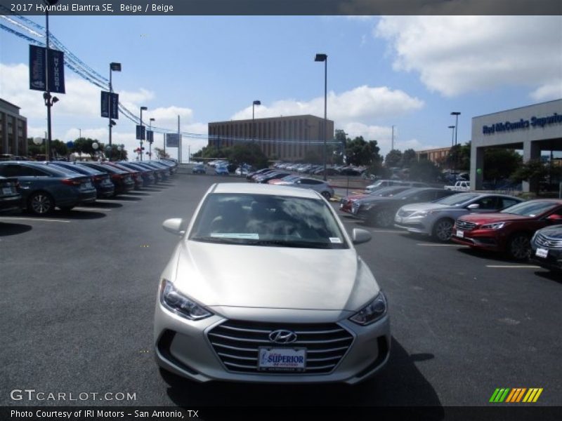 Beige / Beige 2017 Hyundai Elantra SE