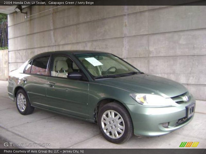 Galapagos Green / Ivory Beige 2004 Honda Civic LX Sedan