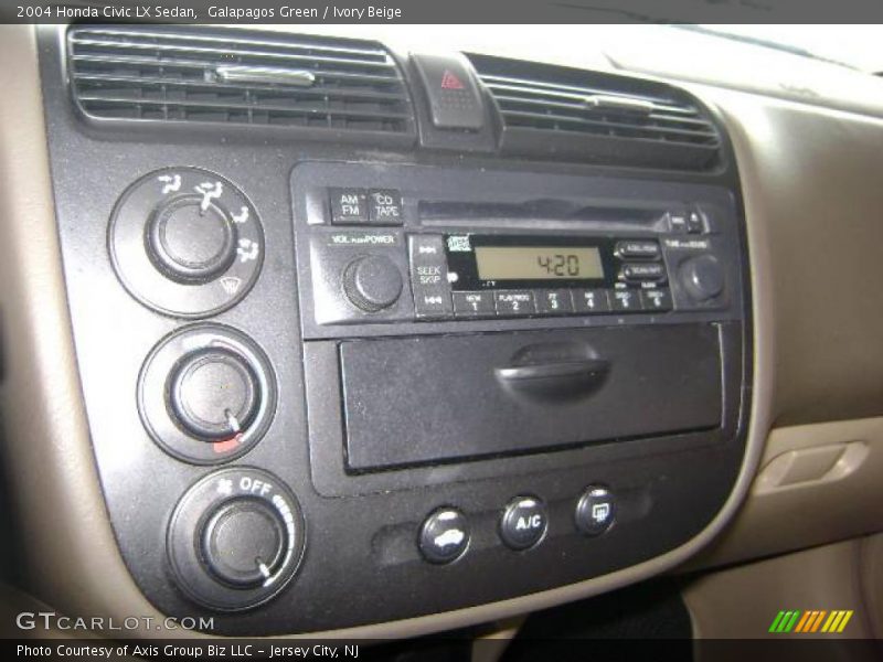 Galapagos Green / Ivory Beige 2004 Honda Civic LX Sedan