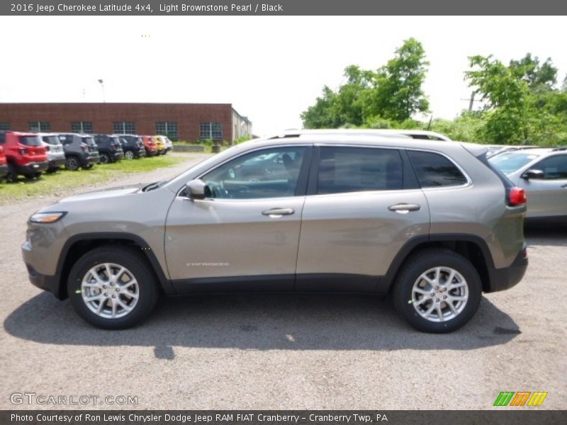 Light Brownstone Pearl / Black 2016 Jeep Cherokee Latitude 4x4