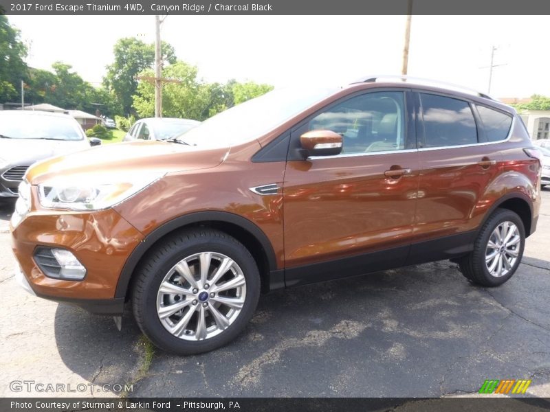 Canyon Ridge / Charcoal Black 2017 Ford Escape Titanium 4WD