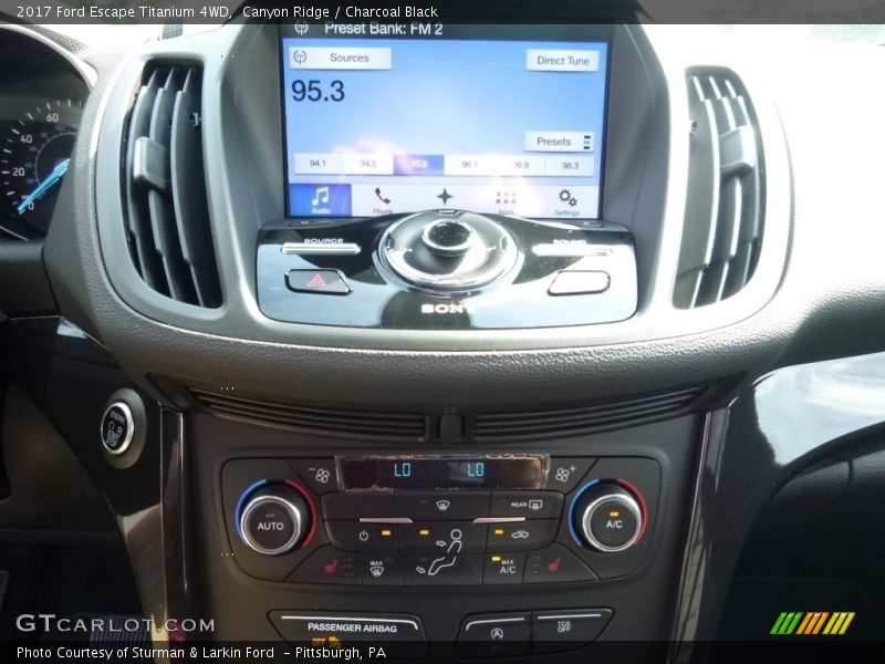 Canyon Ridge / Charcoal Black 2017 Ford Escape Titanium 4WD