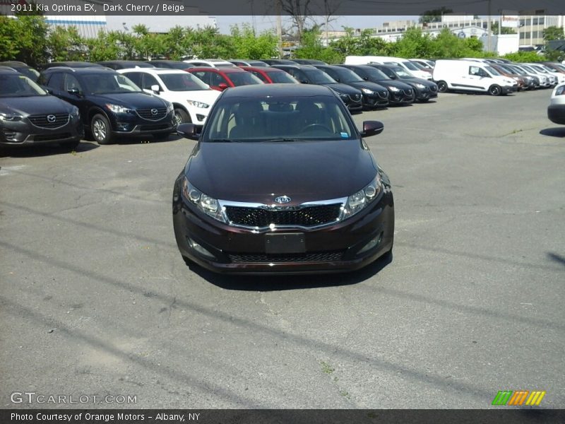 Dark Cherry / Beige 2011 Kia Optima EX