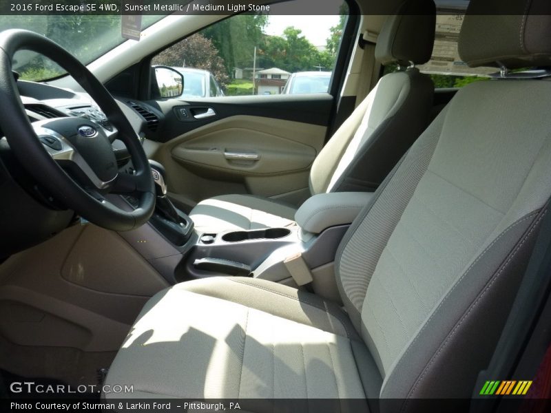 Sunset Metallic / Medium Light Stone 2016 Ford Escape SE 4WD