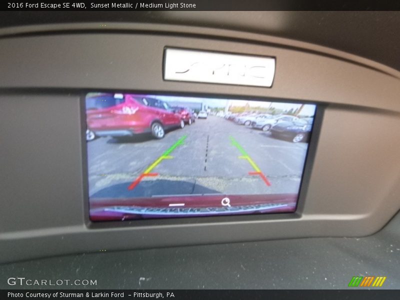 Sunset Metallic / Medium Light Stone 2016 Ford Escape SE 4WD