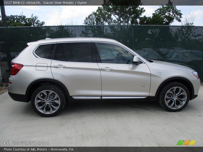 Glacier Silver Metallic / Oyster 2017 BMW X3 xDrive28i