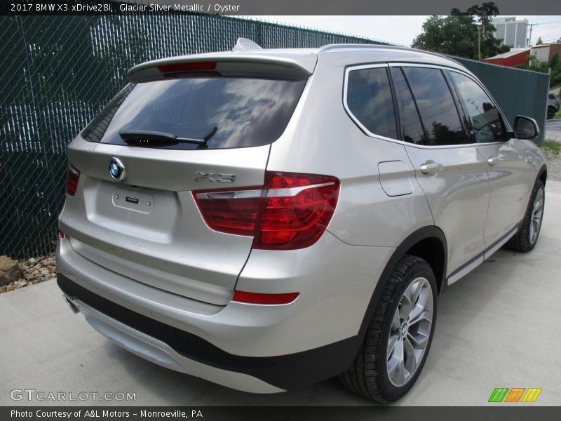 Glacier Silver Metallic / Oyster 2017 BMW X3 xDrive28i