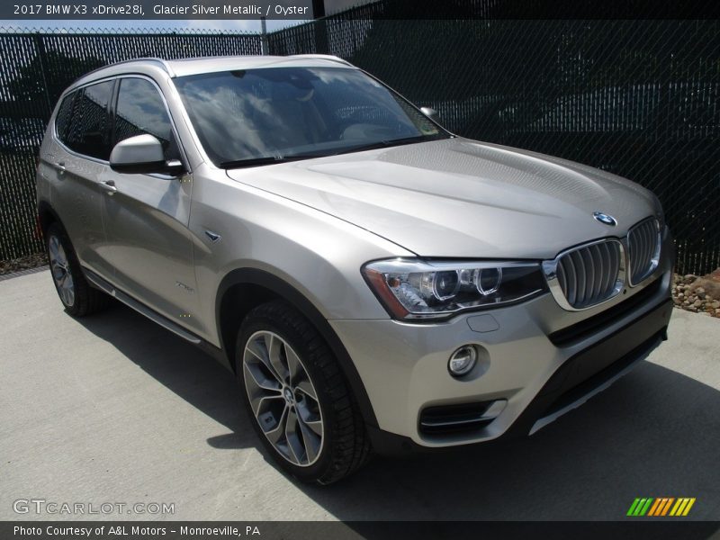 Glacier Silver Metallic / Oyster 2017 BMW X3 xDrive28i