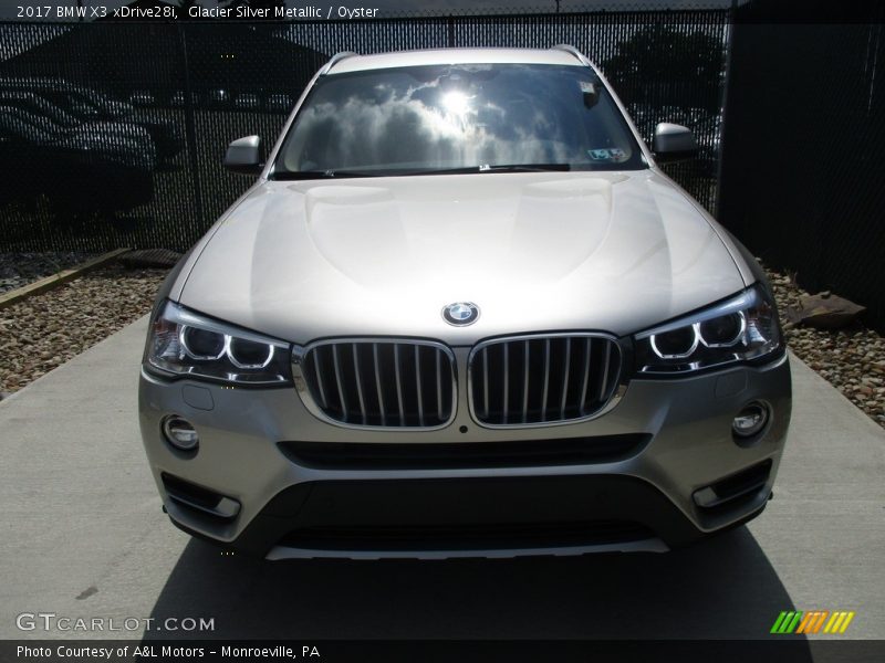 Glacier Silver Metallic / Oyster 2017 BMW X3 xDrive28i
