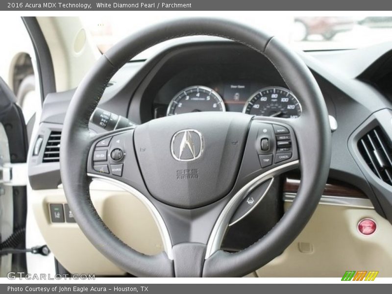 White Diamond Pearl / Parchment 2016 Acura MDX Technology